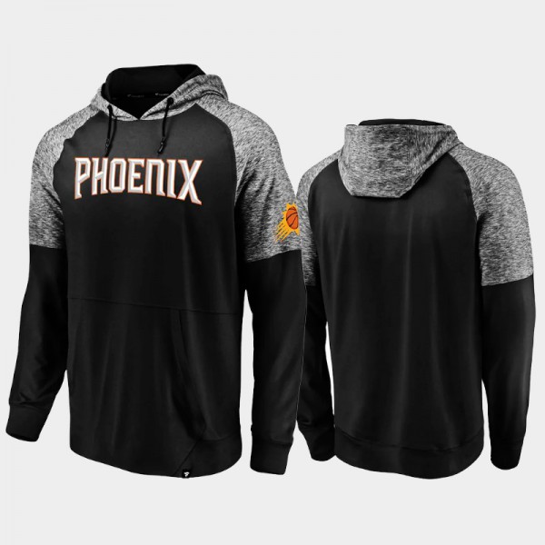 Phoenix Suns Men's Made To Move Space Dye Raglan Pullover Hoodie - Black
