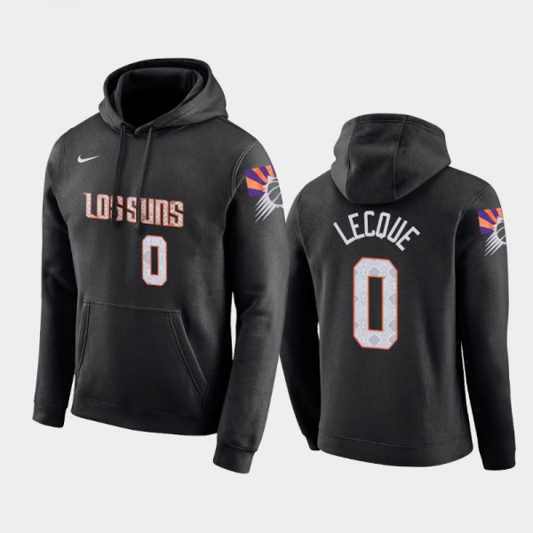 Jalen Lecque Phoenix Suns #0 Men's City Pullover Hoodie - Black