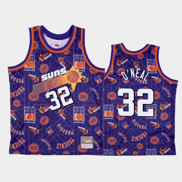 Shaquille O'Neal Phoenix Suns #32 Men's Tear Up Pack Hardwood Classics Jersey - Purple